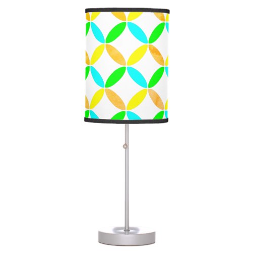 Ellipse Pattern Abstract Art Table Lamp