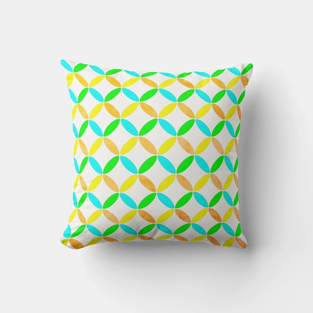 Ellipse Pattern Abstract Art  Throw Pillow (Front)