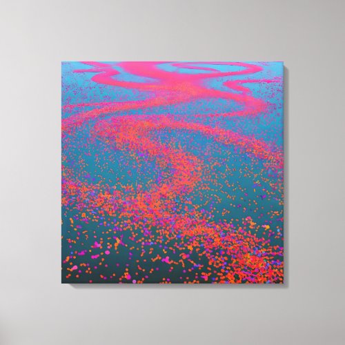 Elliptic curve and homogeneous dispersion Arts  Canvas Print