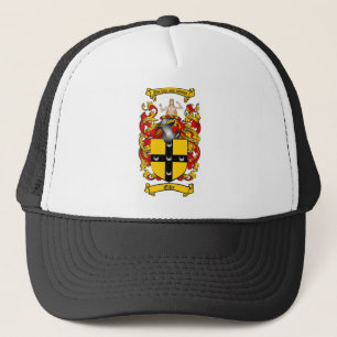 ELLIS FAMILY CREST - ELLIS COAT OF ARMS TRUCKER HAT