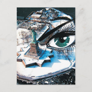 Ellis Island eye Postcard