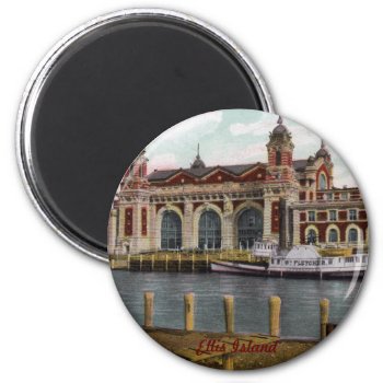 Ellis Island Magnet by vintageamerican at Zazzle