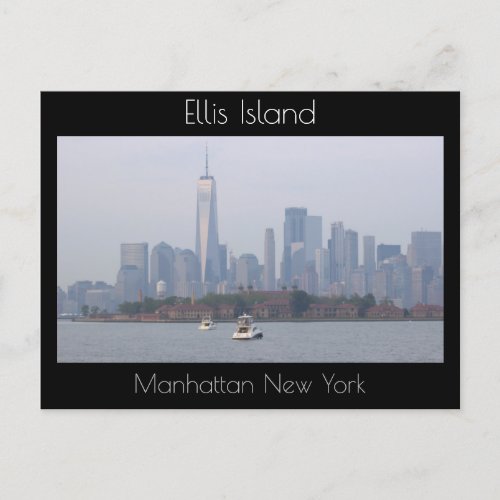 Ellis Island Manhattan New York Postcard 