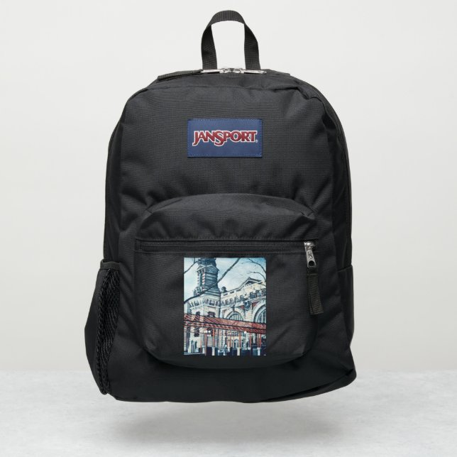Ellis Island, New York JanSport Backpack (Front)