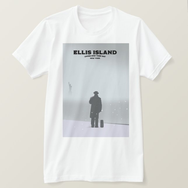 Ellis Island New York NYC T-Shirt (Design Front)
