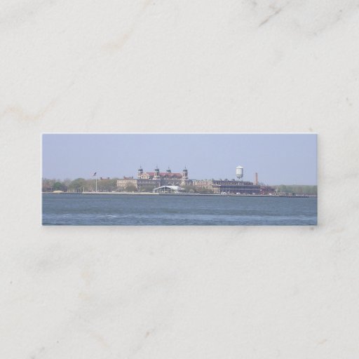 Customizable Ellis Island-NYC Bookmark Business Card Template