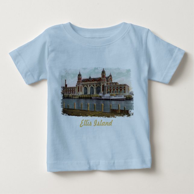 Ellis Island Painted Baby Shirt (Front)