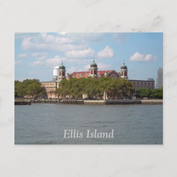 Ellis Island Postcard by teknogeek at Zazzle