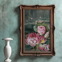 Ellis Rowan Sacred Lotus Water Lily Vintage Flower