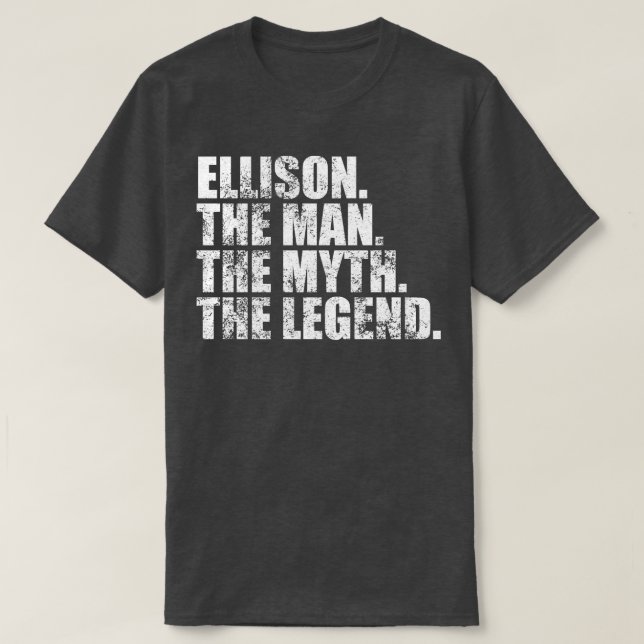 EllisonEllison Family name Ellison last Name Ellis T-Shirt (Design Front)