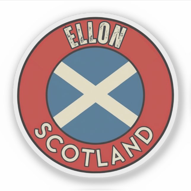 Ellon, Scotland Sticker (Front)