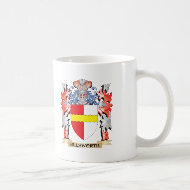 Ellsworth Coat of Arms - Family Crest Coffee Mug (Right)