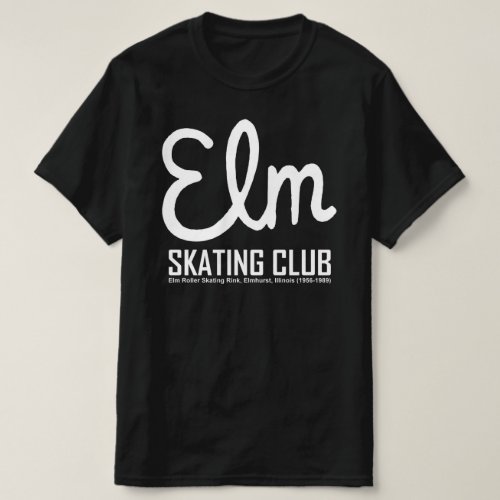 Elm Skating Club Elmhurst Illinois Dark Colors T_Shirt