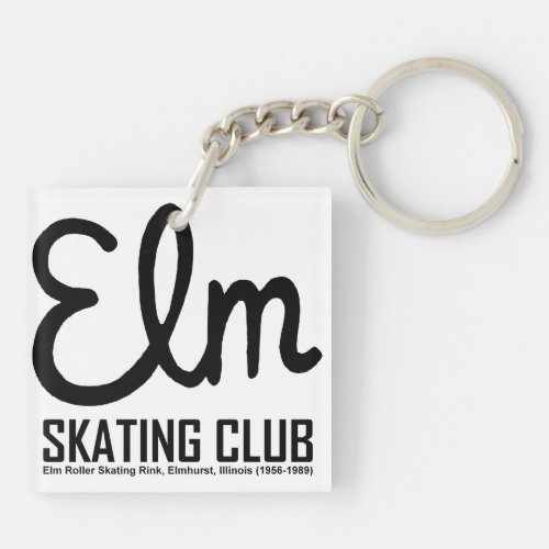 Elm Skating Club Elmhurst Illinois Keychain