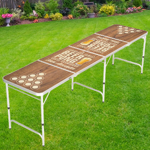 Elm Wood Brew Battle Champions Team Names Beer Pong Table