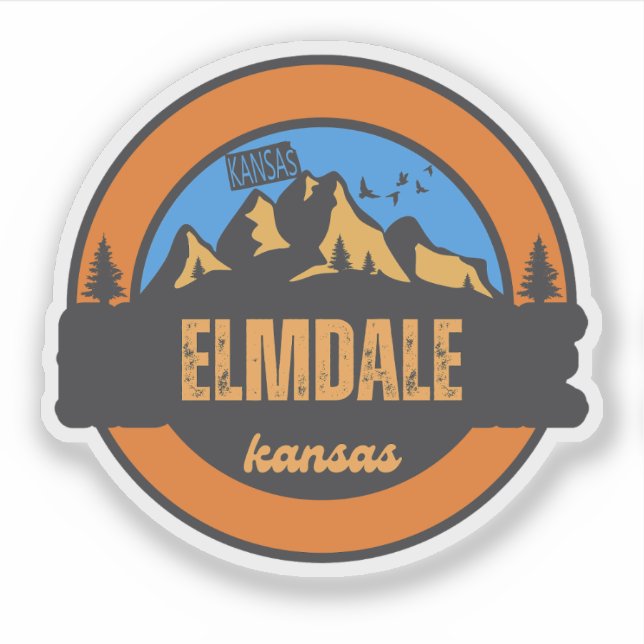 Elmdale, Kansas Sticker (Front)