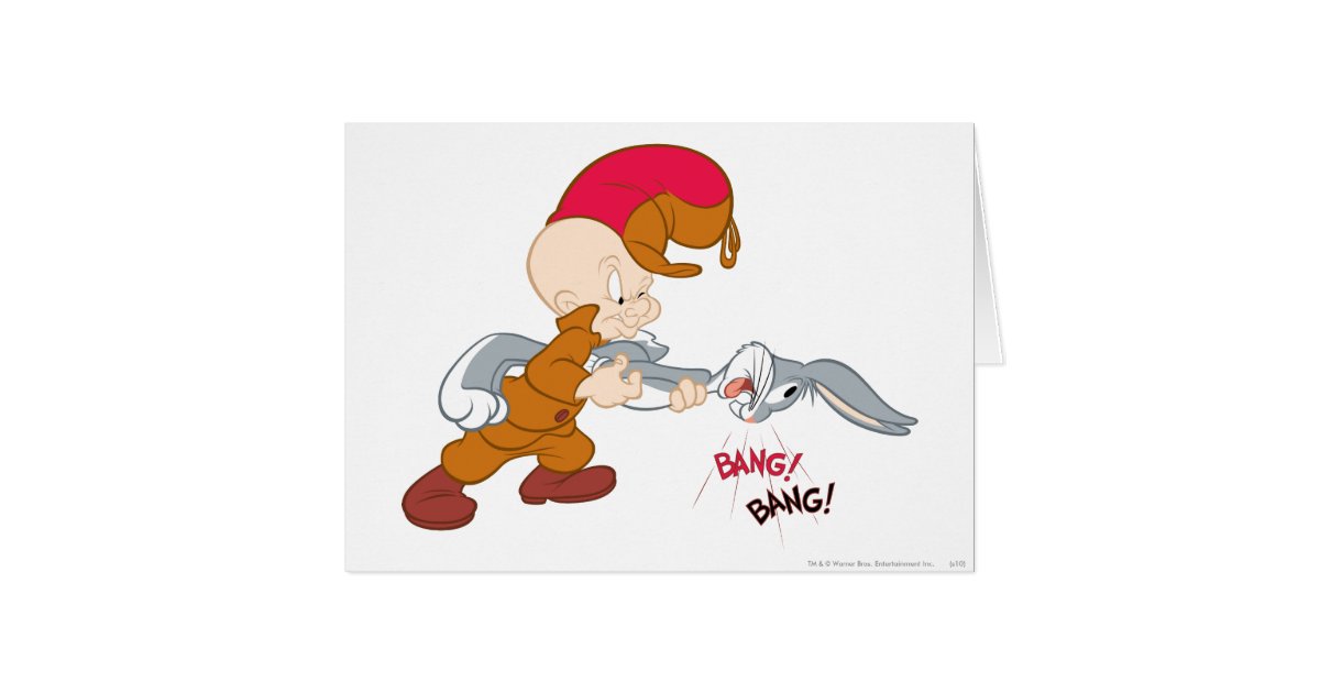 ELMER FUDD™ and BUGS BUNNY™ Card | Zazzle.com