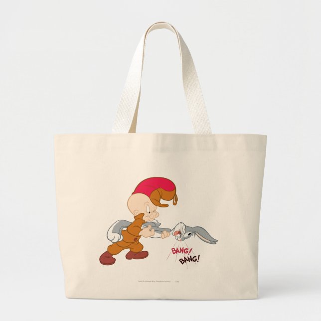 ELMER FUDD™ and BUGS BUNNY™ Large Tote Bag (Front)