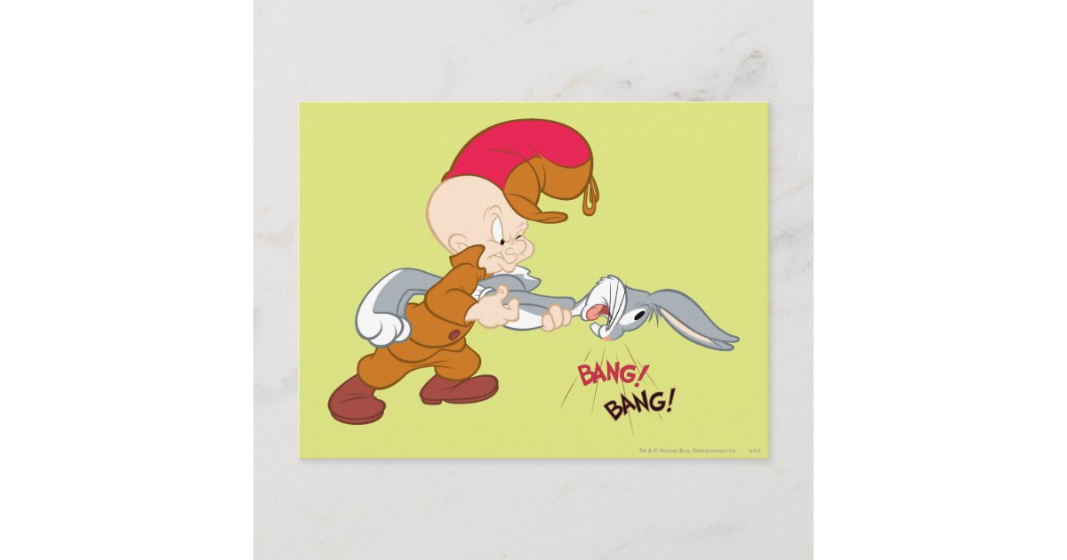ELMER FUDD™ and BUGS BUNNY™ Postcard | Zazzle