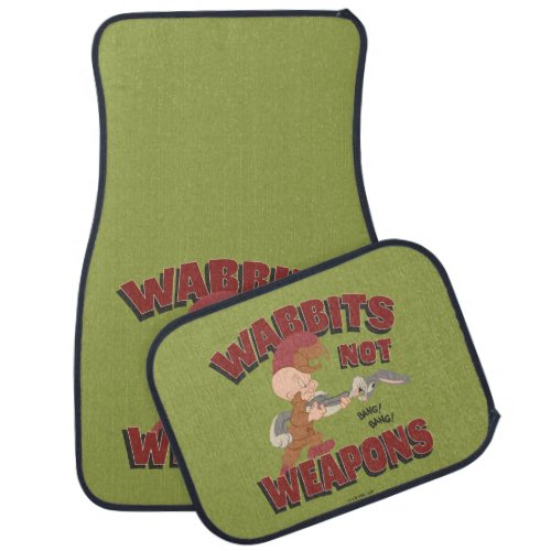 ELMER FUDD  BUGS BUNNY Wabbits Not Weapons Car Floor Mat