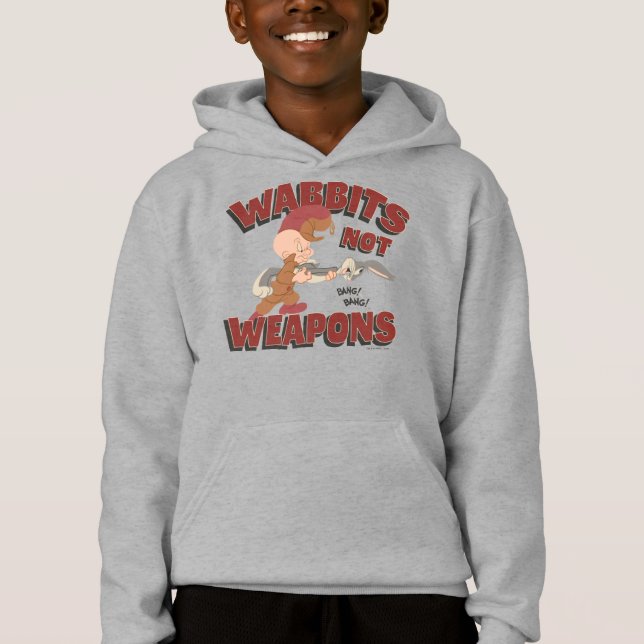 ELMER FUDD™ & BUGS BUNNY™ "Wabbits Not Weapons" Hoodie (Front)