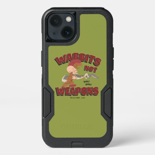 ELMER FUDD  BUGS BUNNY Wabbits Not Weapons iPhone 13 Case