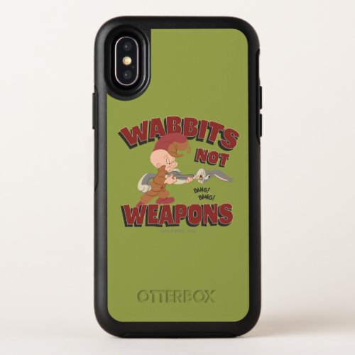 ELMER FUDD  BUGS BUNNY Wabbits Not Weapons OtterBox Symmetry iPhone X Case