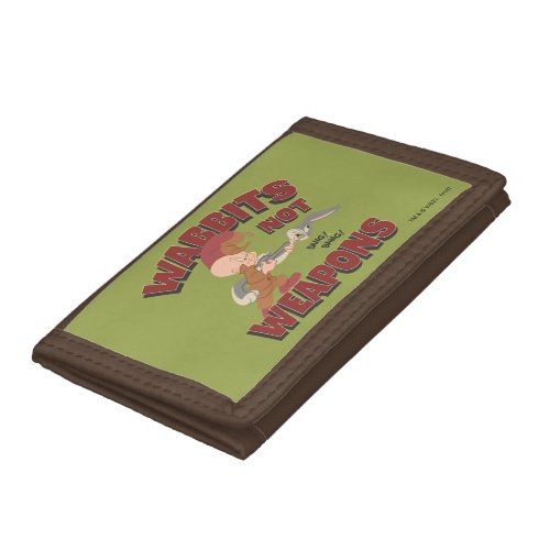 ELMER FUDD  BUGS BUNNY Wabbits Not Weapons Trifold Wallet
