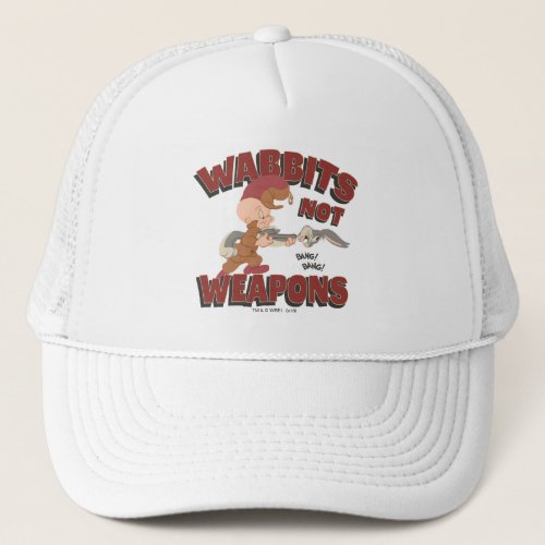 ELMER FUDD  BUGS BUNNY Wabbits Not Weapons Trucker Hat