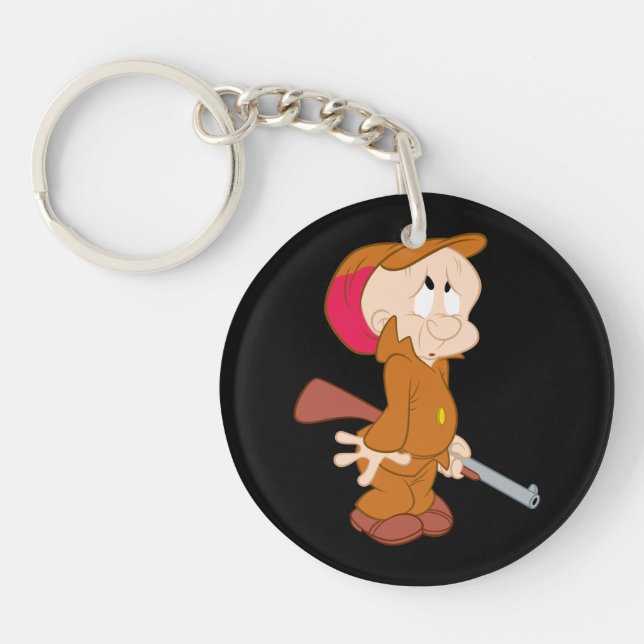 ELMER FUDD™ | Scared Pose Keychain (Front)