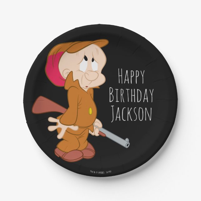 ELMER FUDD™ | Scared Pose Paper Plates (Front)