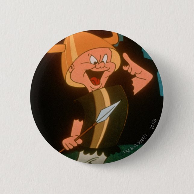 ELMER FUDD™ Viking Pinback Button (Front)