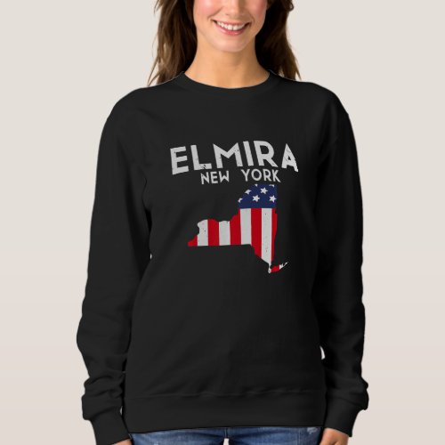Elmira New York USA State America Travel New Yorke Sweatshirt