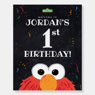 Elmo   1st Birthday Welcome Foam Board