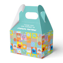 Elmo, Abby, and Cookie Monster Birthday Pattern Favor Boxes