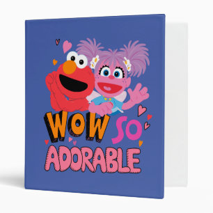 Elmo & Abby Wow So Adorable 3 Ring Binder