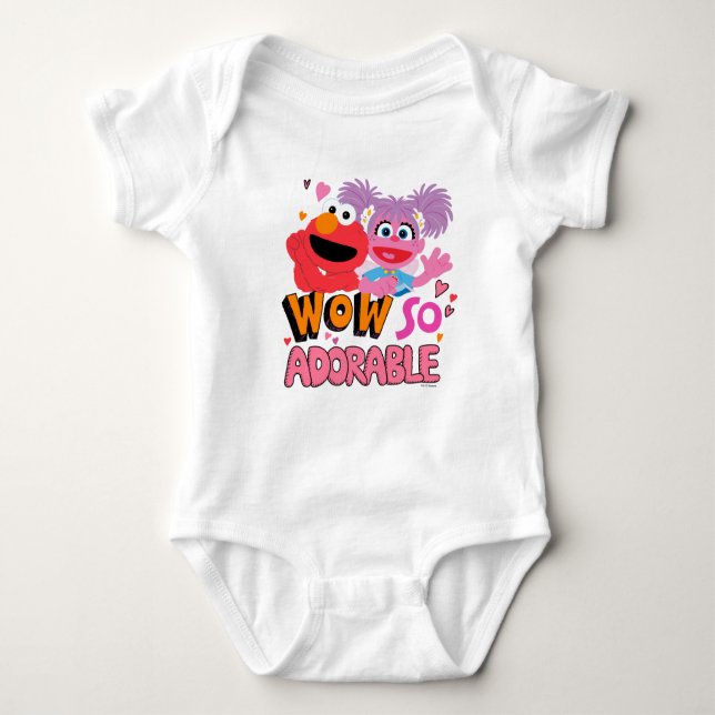 Elmo & Abby | Wow So Adorable Baby Bodysuit (Front)