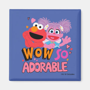 Elmo & Abby Wow So Adorable Magnet