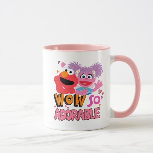 Elmo  Abby  Wow So Adorable Mug