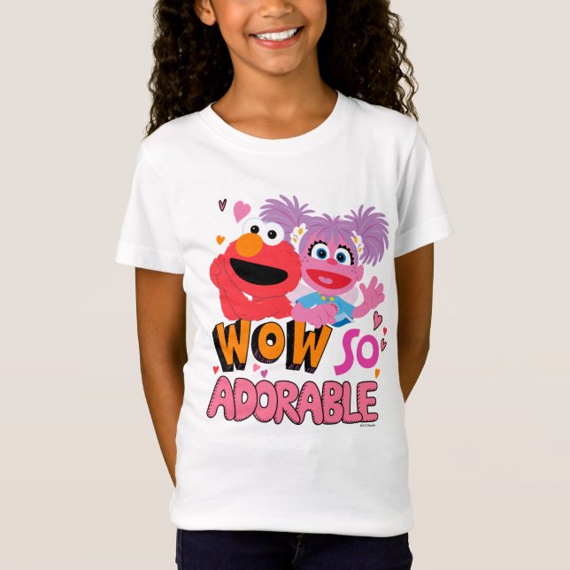 Elmo & Abby | Wow So Adorable T-Shirt (Front)