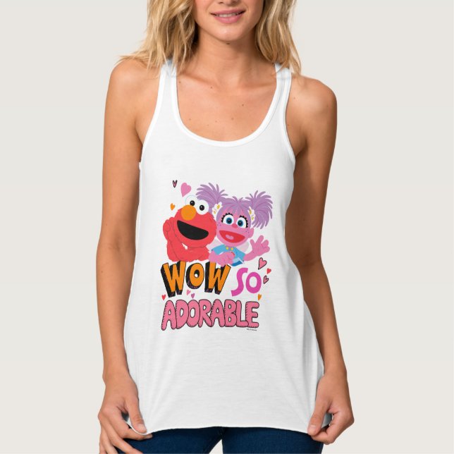 Elmo & Abby | Wow So Adorable Tank Top (Front)