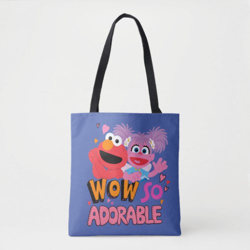 Elmo  Abby  Wow So Adorable Tote Bag