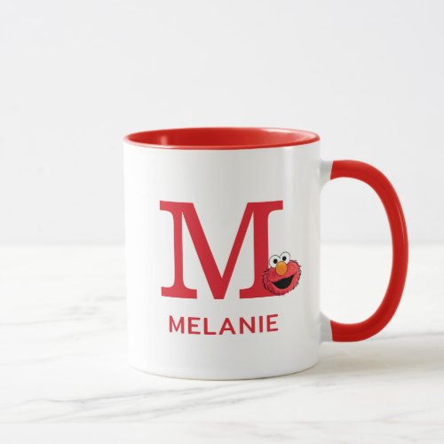 Elmo Add Your Name  Monogram M Mug