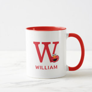 Elmo Add Your Name & Monogram W Mug