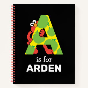 Elmo Alphabet A Apple Notebook