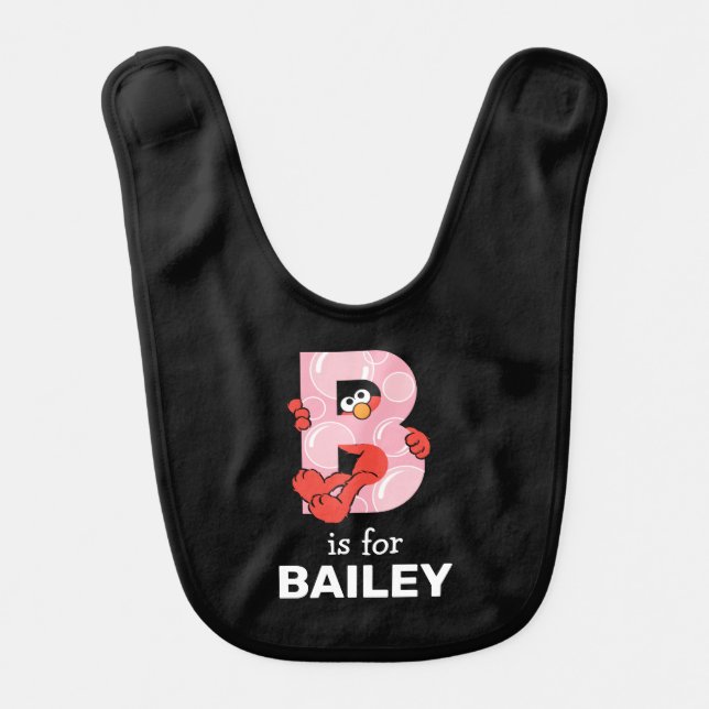 Elmo Alphabet | B Bubbles Baby Bib (Front)