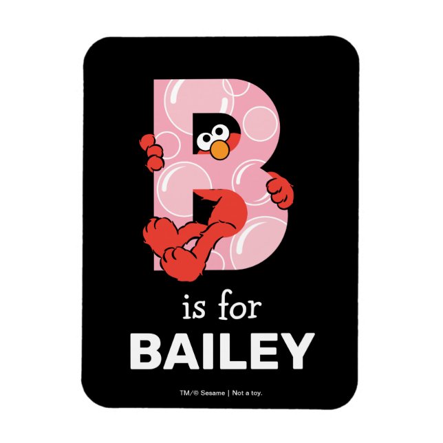 Elmo Alphabet | B Bubbles Magnet (Vertical)