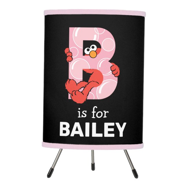 Elmo Alphabet | B Bubbles Tripod Lamp (Front)