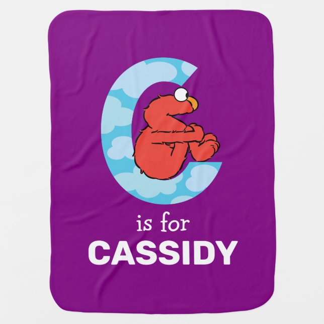 Elmo Alphabet | C Clouds Baby Blanket (Front)
