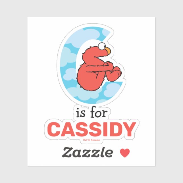 Elmo Alphabet | C Clouds Sticker (Sheet)